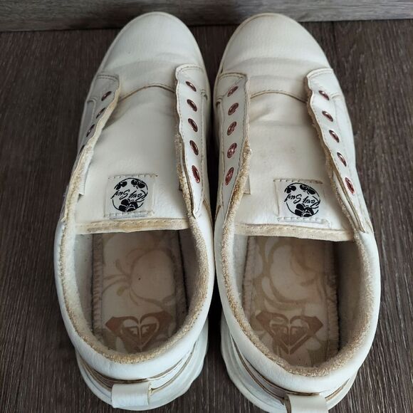 Womens Roxy Sheilahh Platform Casual Shoe - White 7.5 - Picture 6 of 10